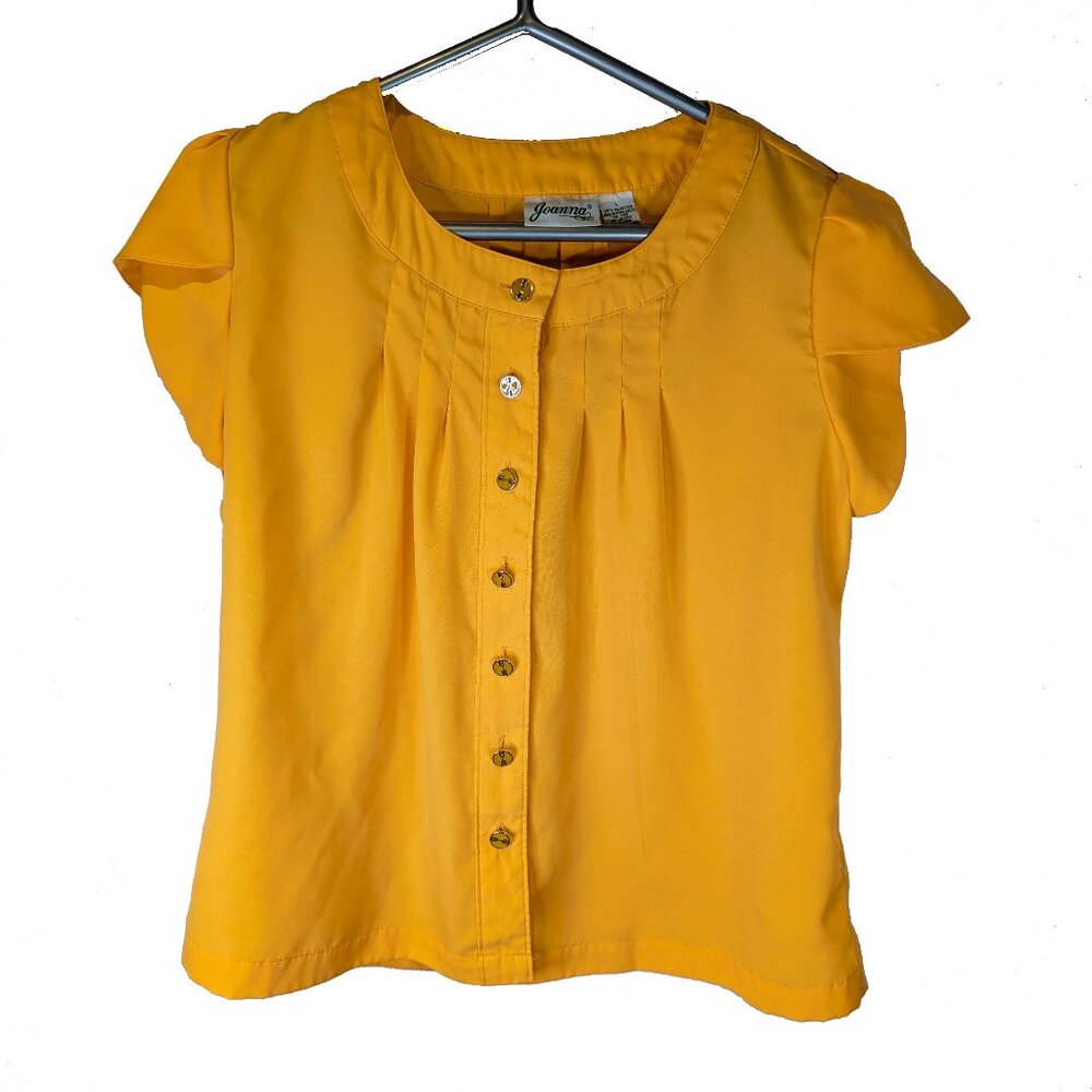 Golden yellow Vintage blouse by Joanna Size L